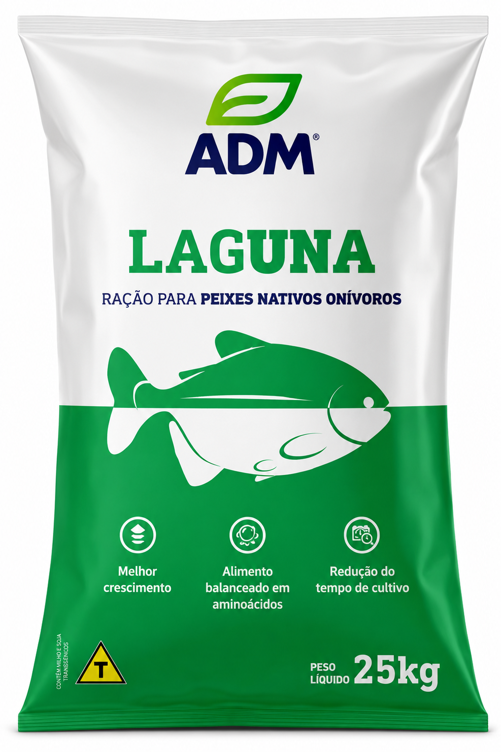 ADM LAGUNA  Ração para Peixes Nativos Onívoros • 25kg