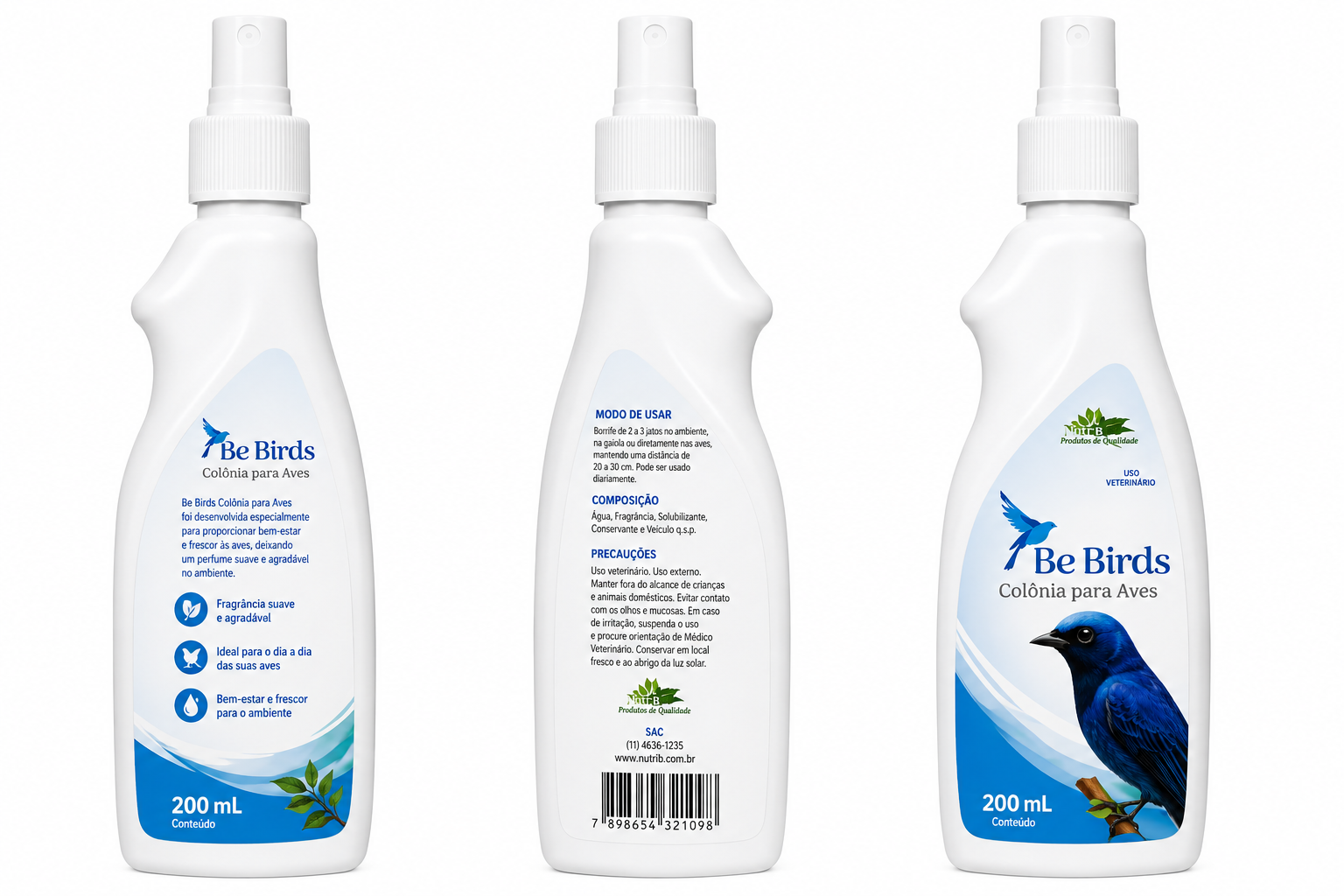 BE BIRDS  Colônia para Aves • 200ml