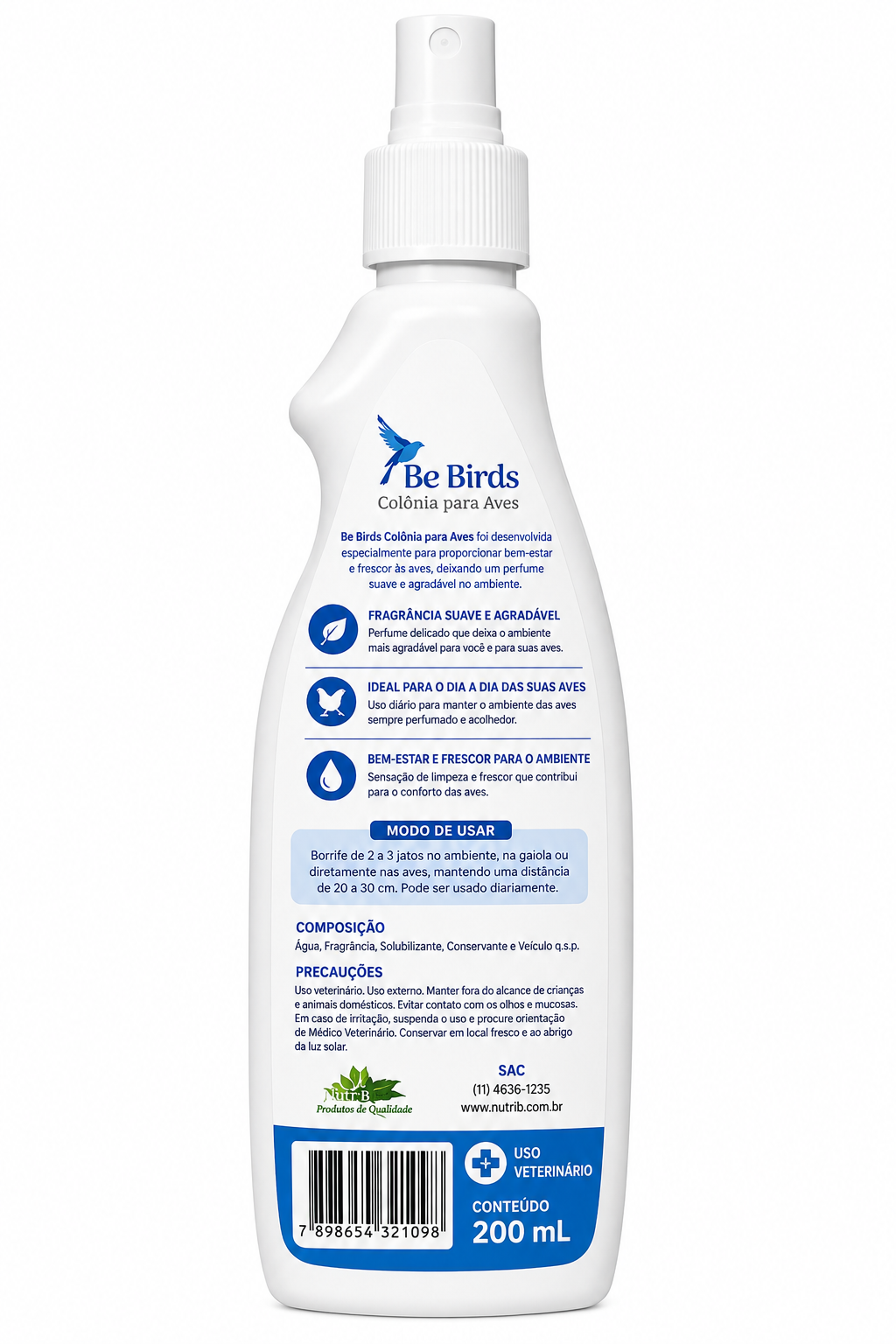BE BIRDS  Colônia para Aves • 200ml