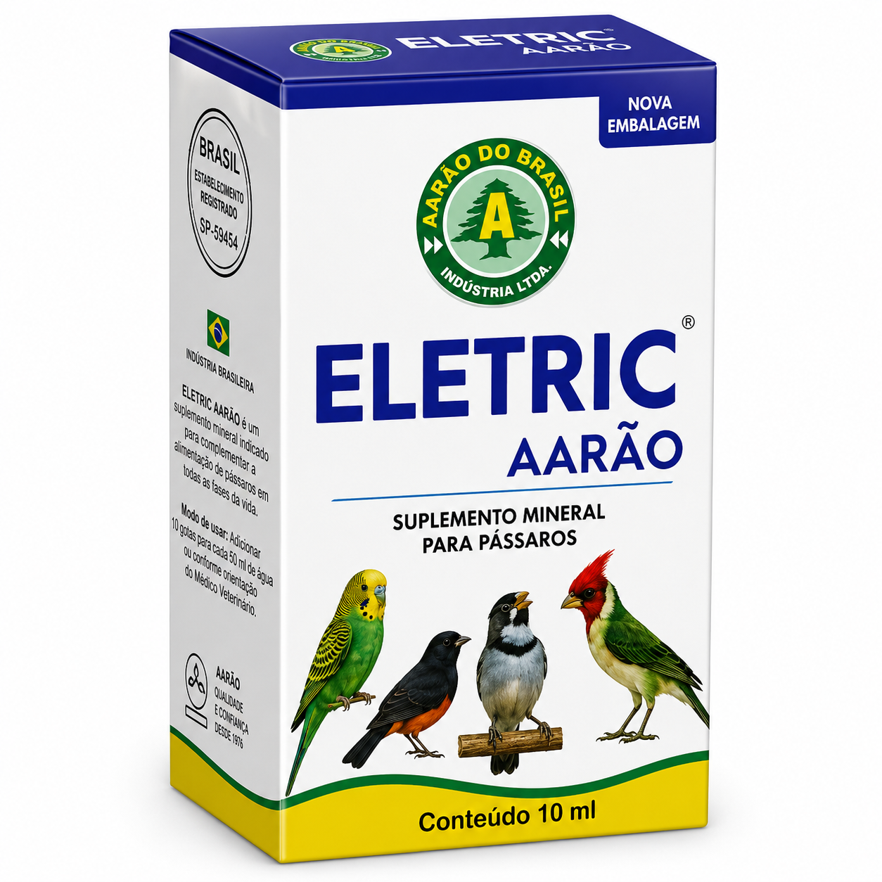 ELECTRIC AARÃO  Suplemento Mineral para Pássaros • 10ml