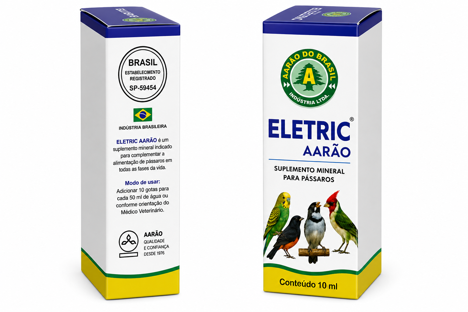 ELECTRIC AARÃO  Suplemento Mineral para Pássaros • 10ml