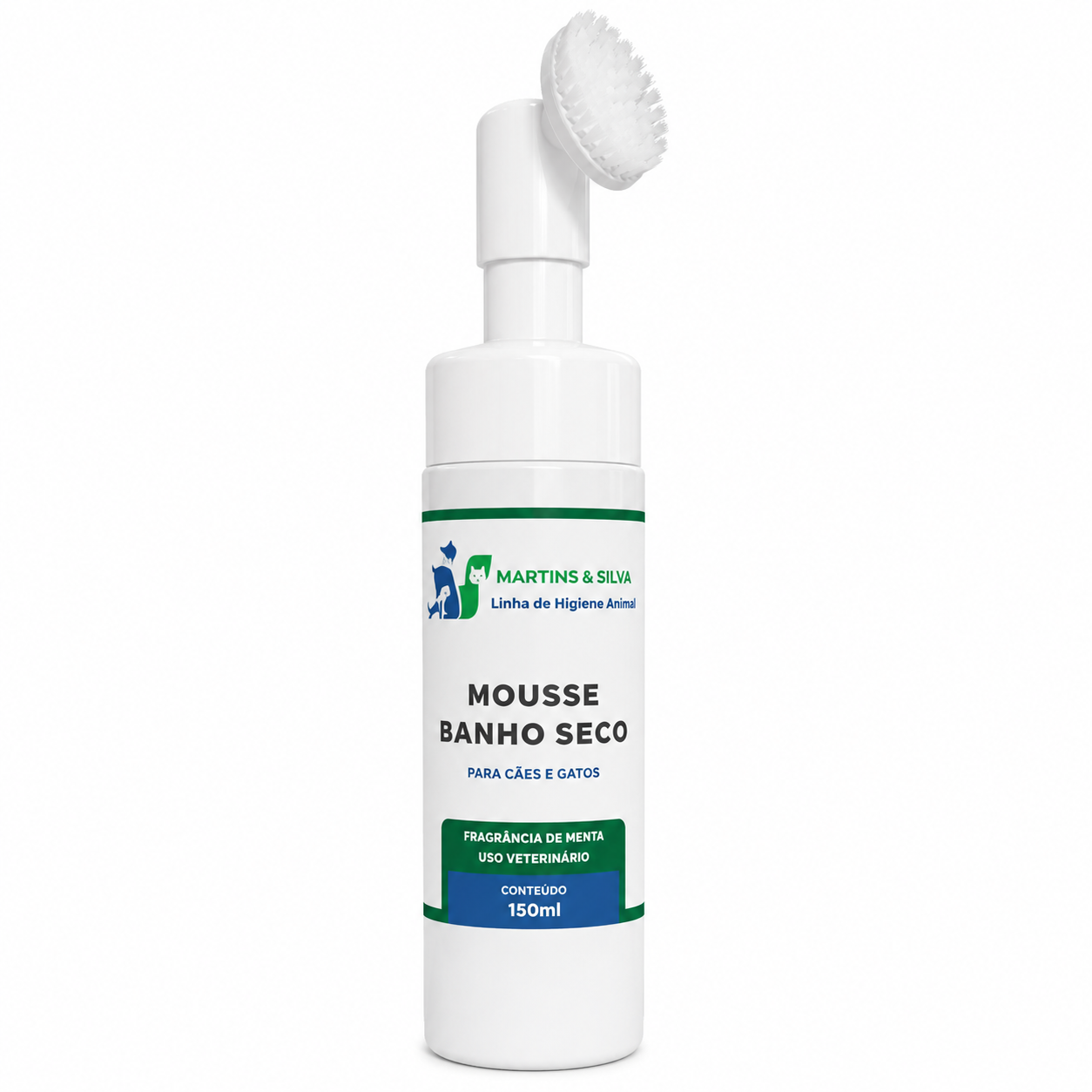 MARTINS & SILVA  Mousse Banho Seco para Cães e Gatos • 150ml